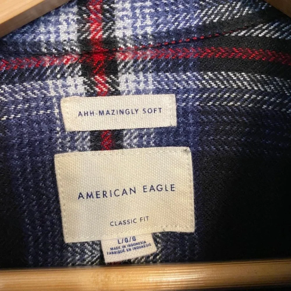 American Eagle Outfitters flannel shirt in size L - Picture 3 of 3